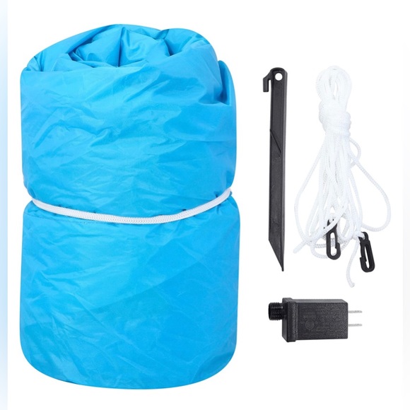 6 FT Long Christmas Inflatable Snowboarding Weiner Dog with LEDs Lawn BlowUp NEW - Picture 6 of 7